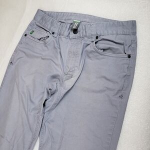 Stio Men's 32x30 Grey Cotton Stretch Pants 2335 Camping Hiking Outdoors Flaws